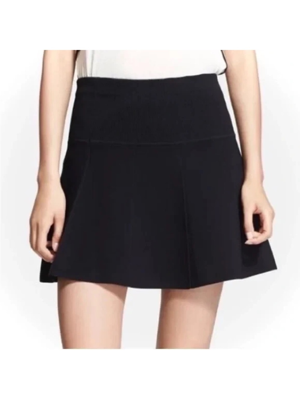 rag & bone Isla Knot Fit & Flare Skater Sweater Mini Skirt XS